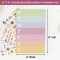 bloom daily planners Planning Pad, 6" x 9", Color Blocked Weekly Planner, Rainbow Sorbet
